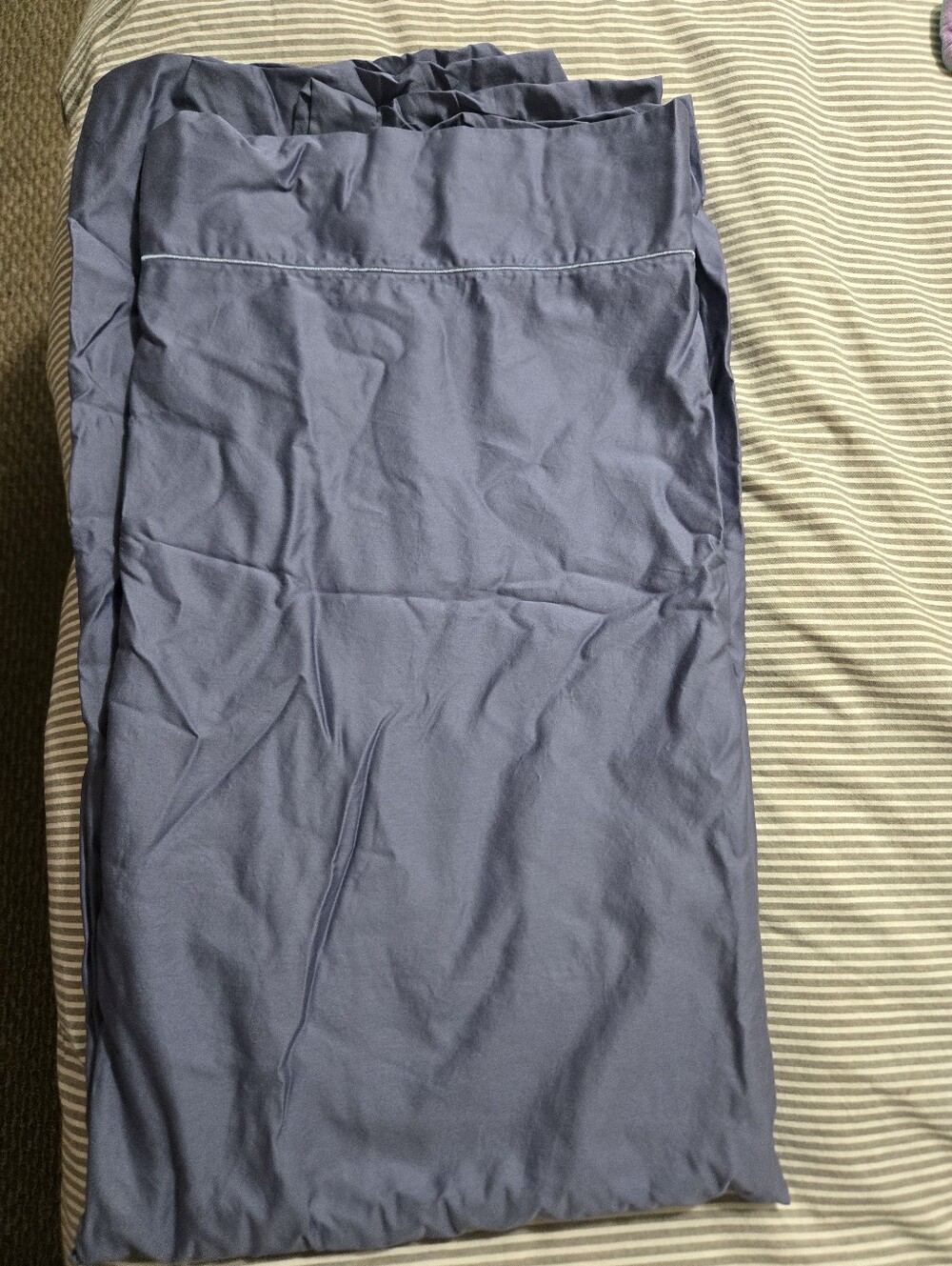 King Size Blue Flat Sheet